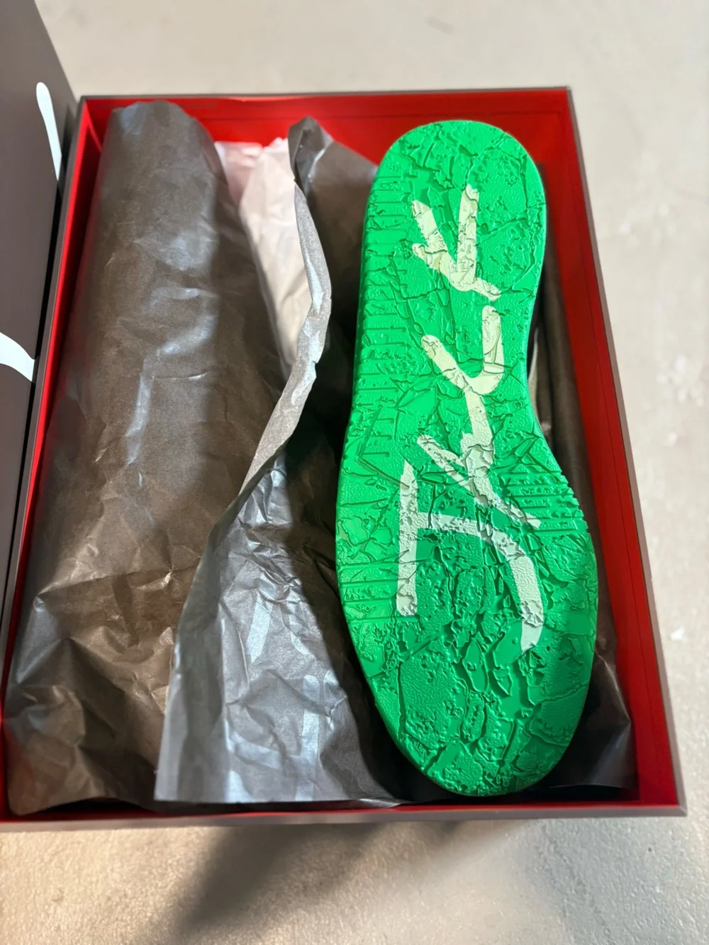 Jordan CJ1 T-Rexx 'Green Spark' by Travis Scott